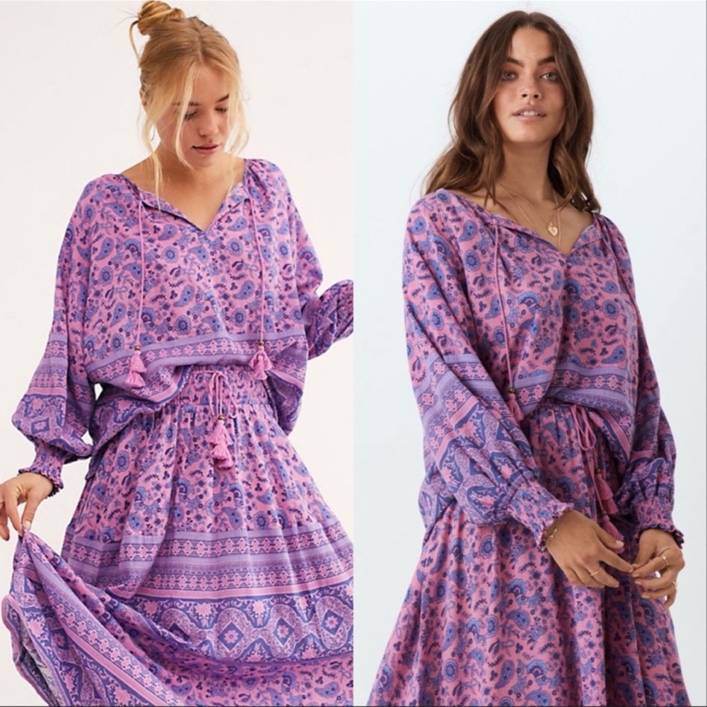 Spell & The Gypsy Collective Journey Blouse in Mulberry, Size Medium